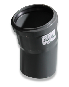 Bend plastic 75mm-15deg